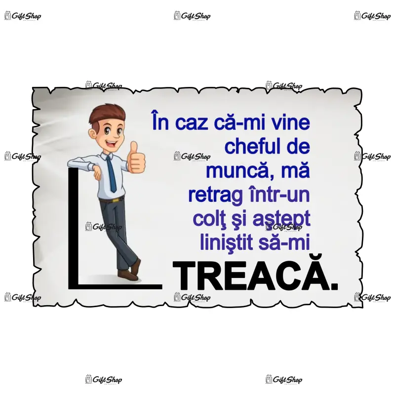 Mgs080-magnet frigider-in caz ca-mi vinecheful de lucru..